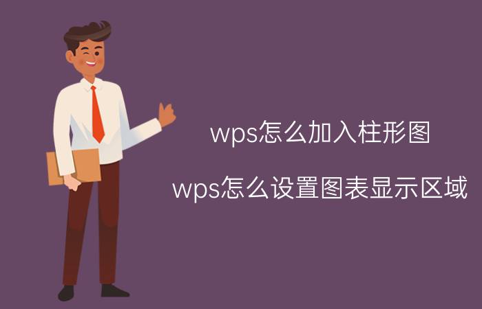 wps怎么加入柱形图 wps怎么设置图表显示区域？